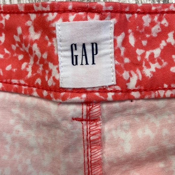 Gap NWT Pink & White 3 Inch Stretch Mid Rise Khaki Shorts Size 10 - Picture 5 of 9